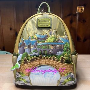 NWT Exclusive Lord of the Rings Loungefly Rivendell Fellowship Mini Backpack